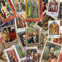 Peintre El Greco 25 timbres thématiques tous différents.