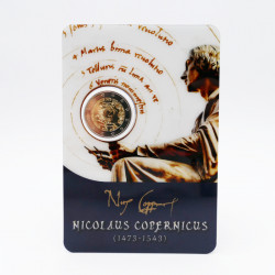 2 euros Malte 2023 coincard BU - Nicolas Copernic.