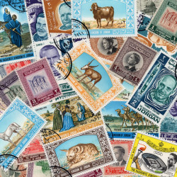 Jordanie 25 timbres de collection tous différents.