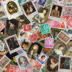Rois et Reines 100 timbres thématiques tous différents.