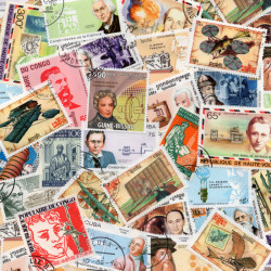 Inventeurs 25 timbres thématiques tous différents.