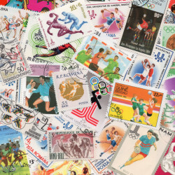Handball 25 timbres thématiques tous différents.