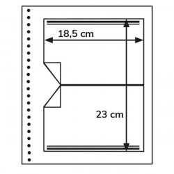 Recharges Régent-Supra Yvert à 1 poche pour feuillets de timbres-poste.