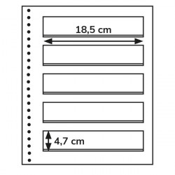 Recharges Régent-Supra Yvert à 5 bandes pour timbres-poste.