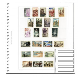 Recharges Régent-Supra Yvert à 6 bandes pour timbres-poste.