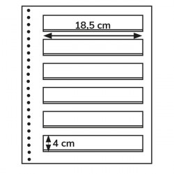 Recharges Régent-Supra Yvert à 6 bandes pour timbres-poste.