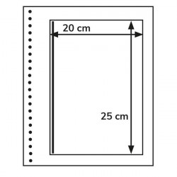 Recharges neutres Duo-Supra Yvert à 1 poche pour feuillets de timbres-poste.