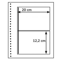 Recharges neutres Duo-Supra Yvert à 2 poches pour blocs, carnets de timbres-poste.