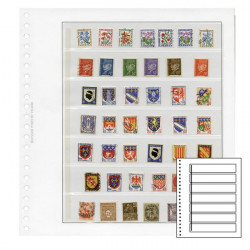 Recharges neutres Duo-Supra Yvert à 7 bandes pour timbres-poste.