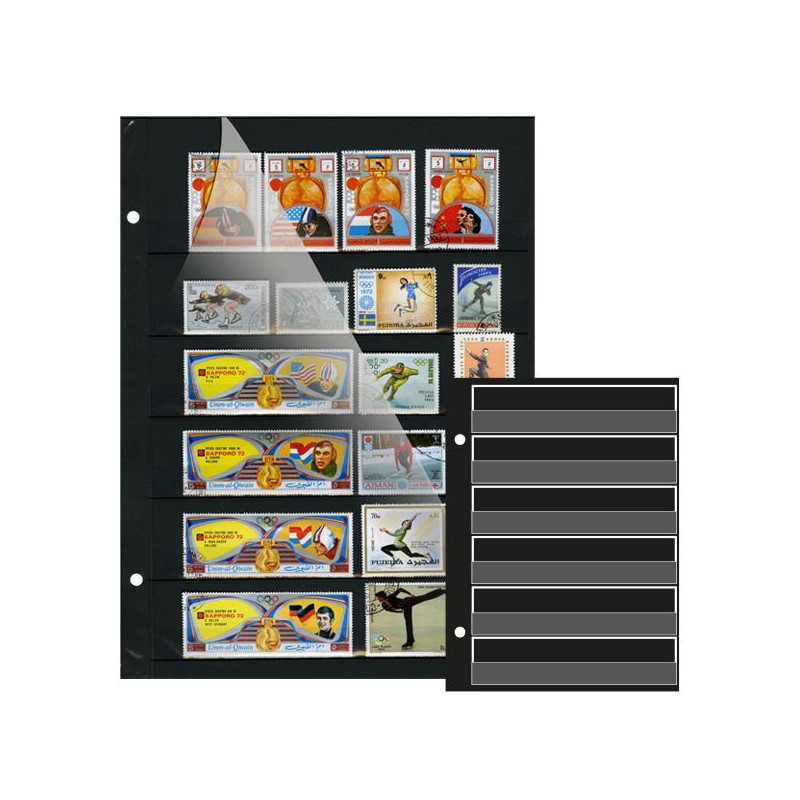 Eco-recharges Futura Yvert à 6 bandes pour timbres-poste.