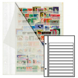 Recharges Futura Yvert à 11 bandes blanches pour timbres-poste. (CF1)