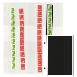 Recharges Futura à 6 bandes pour roulettes de timbres. (R6)