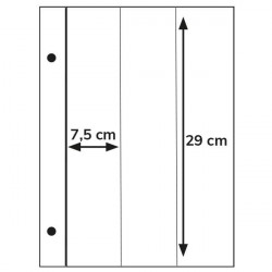 Recharges Futura Yvert à 3 bandes verticales pour carnets de timbres. (C30)