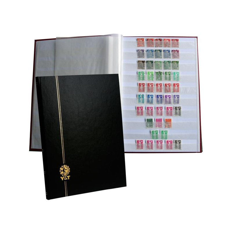 Classeur Perfecta grand modèle 48 pages blanches pour timbres-poste.