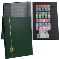 Lot de 10 classeurs Perfecta 32 pages noires pour timbres-poste.