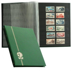 Classeur Perfecta petit modèle 32 pages noires pour timbres-poste.