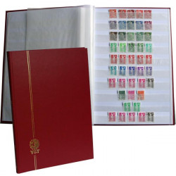 Classeur Perfecta grand modèle 48 pages blanches pour timbres-poste.