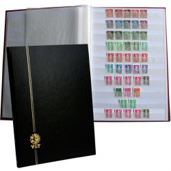 Classeur Perfecta grand modèle 64 pages blanches pour timbres-poste.
