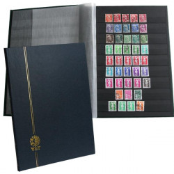 Classeur Perfecta grand modèle 48 pages noires pour timbres-poste.