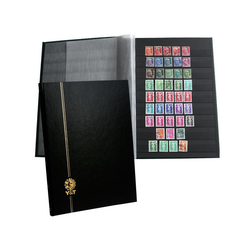 Classeur pour timbres BASIC 64 pages noires - Classeurs de timbres pages fixes Classeur pour timbres BASIC 64 pages noires - Classeurs de timbres pages fixes