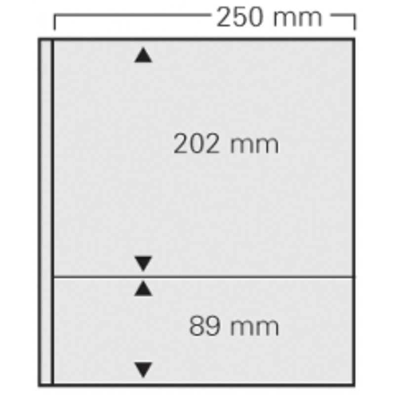 Feuilles Safe spécial-dual à 2 bandes pour blocs, carnets.