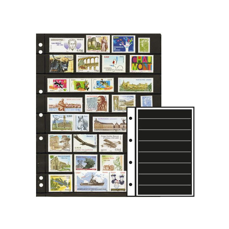 Recharges Initia à 8 bandes pour timbres-poste.