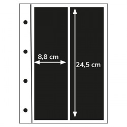 Recharges Initia à 2 bandes verticales pour carnets de timbres.