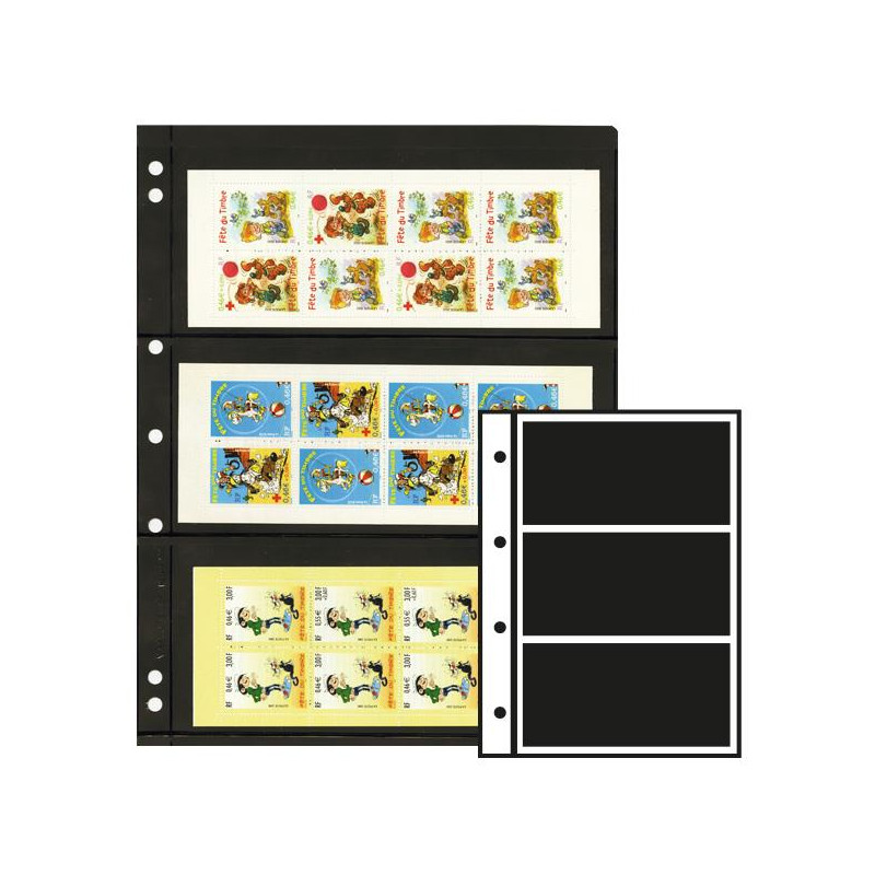 Recharges Initia à 3 bandes pour carnets de timbres.