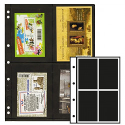 Recharges Initia à 4 poches pour carnets, blocs de timbres.