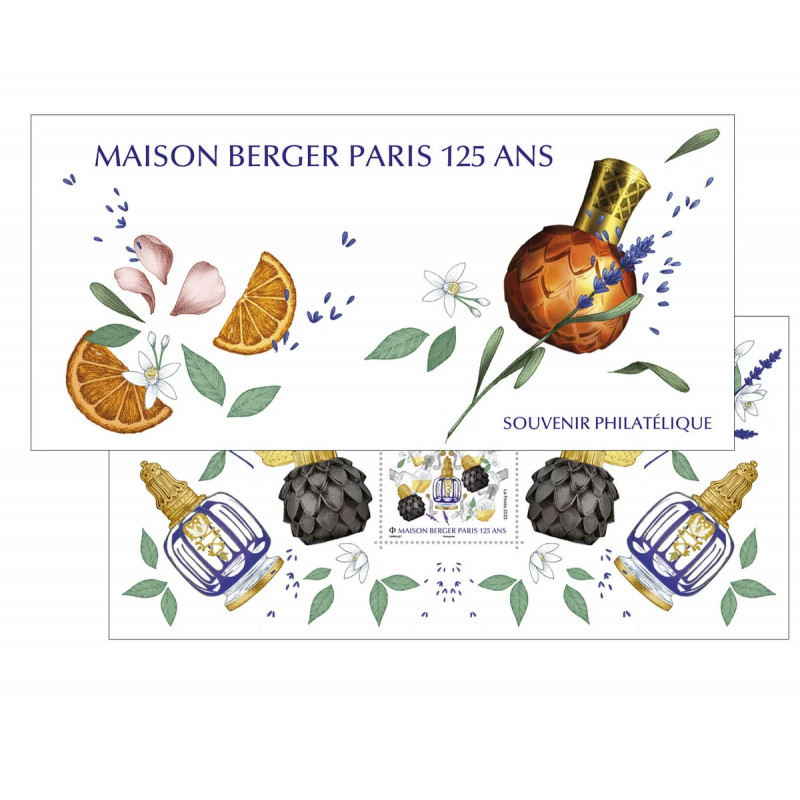 Bloc souvenir N°205 Maison Berger - 125 ans neuf**.