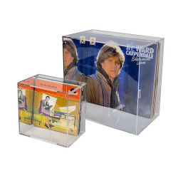 Vitrine avec miroir pour disques vinyles 45 tours - Singles.