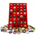 40 capsules de muselets de champagne tous différents en coffret.
