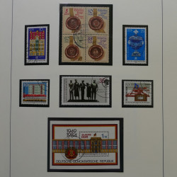 Collection timbres Allemagne de l'Est 1949-1990 complète en 3 albums.