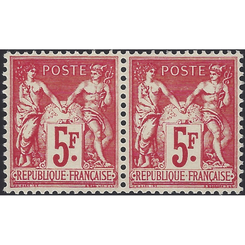 Sage timbre de France N°216 paire neuf**.