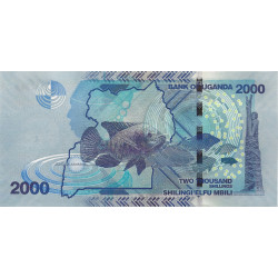 Ouganda 5 billets de banque neufs.