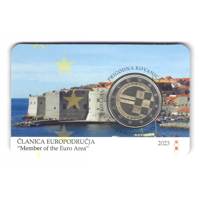 2 euros commémorative Croatie 2023 BU Coincard - Adhésion à l'UE.