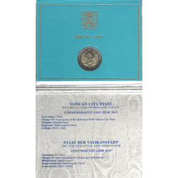 2 euros Vatican 2019 - Fondation de l’État en coffret BU.