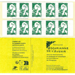 Carnet de 10 timbres Marianne de Briat 2629-C1. - Philantologie