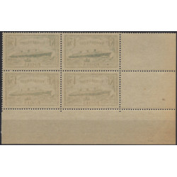 Normandie timbre de France N°300 bloc coin daté neuf**.