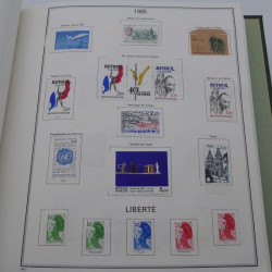 Collection timbres de France 1968-1998 en album Cérès.