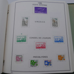 Collection timbres de France 1968-1998 en album Cérès.