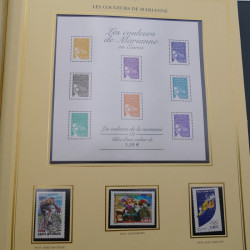 Collection timbres de France 1999-2002 neufs en album Cérès.