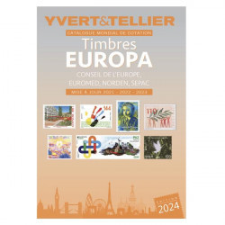 Catalogue des timbres Europa 2022 + mise à jour 2024.