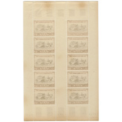 Sarre Journée du timbre N°270 feuillet de 10 neuf**.