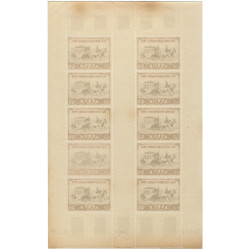 Sarre Journée du timbre N°270 feuillet de 10 neuf**.
