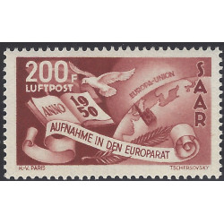 Sarre timbre poste aérienne N°13 neuf**.