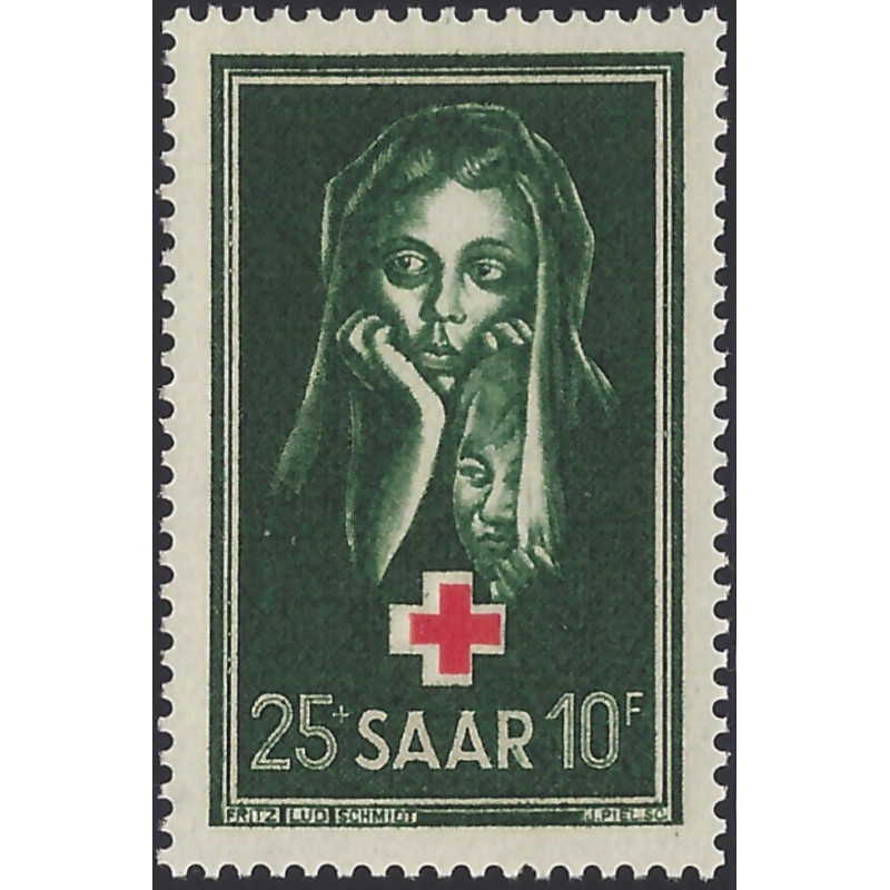 Sarre Croix-Rouge timbre N°292 neuf**.