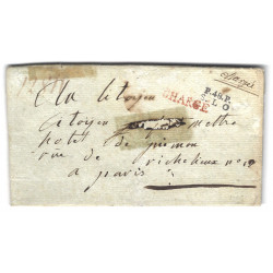 Marque postale P.48.P. / S.LO sur lettre chargée pour Paris 1793.