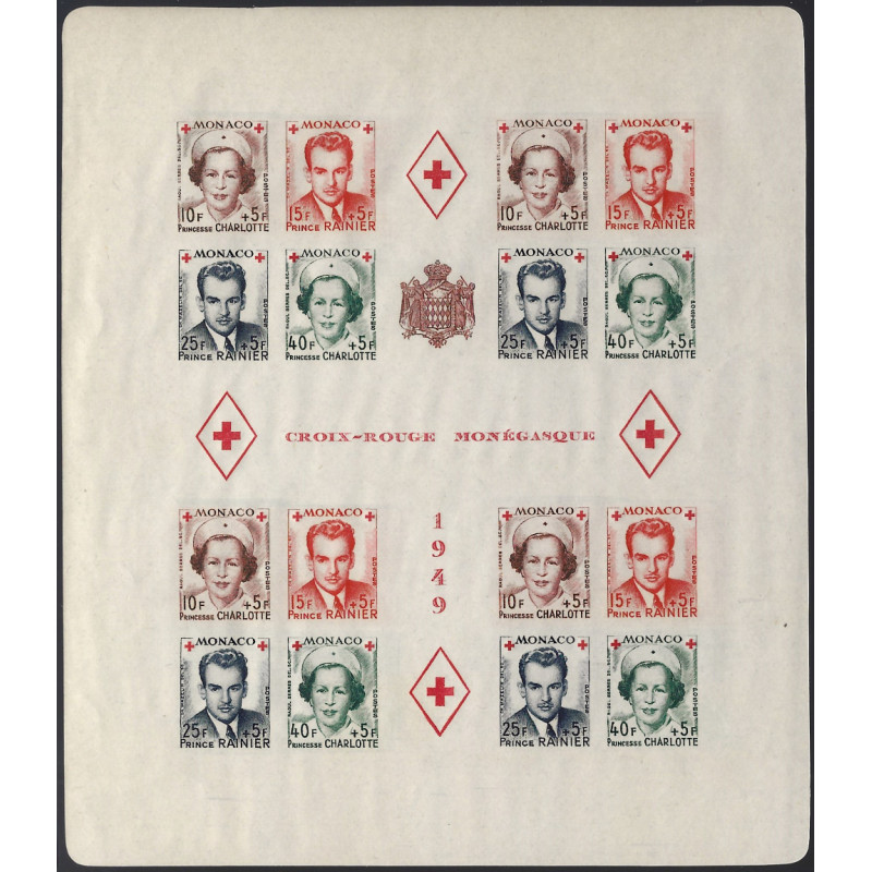 Monaco bloc-feuillet de timbres N°3B Croix-Rouge neuf**.