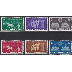 Europe unie timbres de Luxembourg N°443-448 série neuf**.